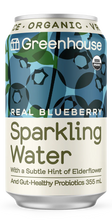 Load image into Gallery viewer, Greenhouse Organic Real Blueberry Sparkling Water 355ml
