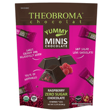 Load image into Gallery viewer, Theobroma Chocolate Zero Sugar Raspberry Mini 90g
