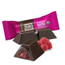 Load image into Gallery viewer, Theobroma Chocolate Zero Sugar Raspberry Mini 90g
