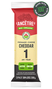 L'Ancetre Organic 1 Year Cheddar Cheese Block 200g