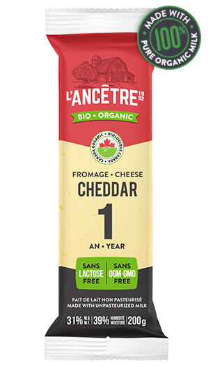 L'Ancetre Organic 1 Year Cheddar Cheese Block 200g