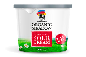 Organic Meadow Organic Sour Cream 14% 500g