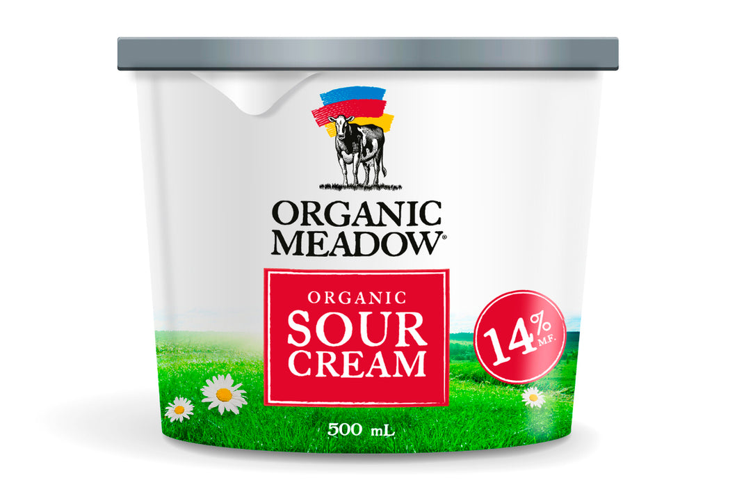 Organic Meadow Organic Sour Cream 14% 500g