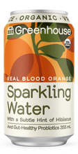 Load image into Gallery viewer, Greenhouse Organic Real Blood Orange Sparkling Water 355ml
