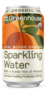 Greenhouse Organic Real Blood Orange Sparkling Water 355ml