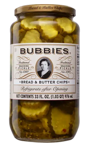 Bubbies Bread and Butter Pickle Chips 1L