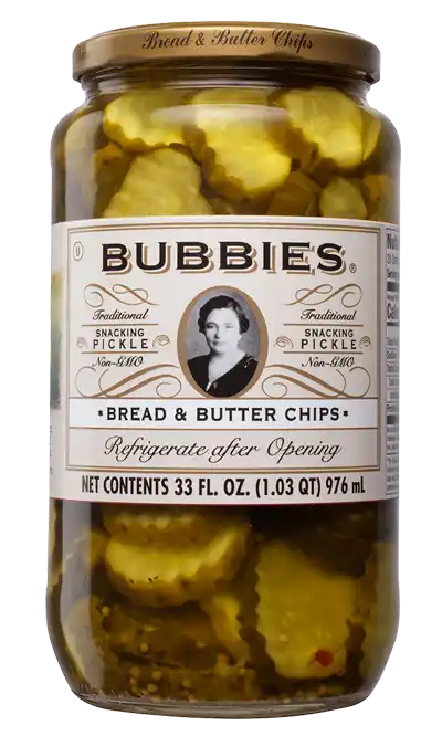 Bubbies Bread and Butter Pickle Chips 1L