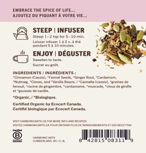 Load image into Gallery viewer, Harmonic Arts Chai Spice Tea 60g
