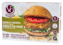 Load image into Gallery viewer, Vegan Gourmet Quinoa and Chickpea Burger 4 Pack 400g
