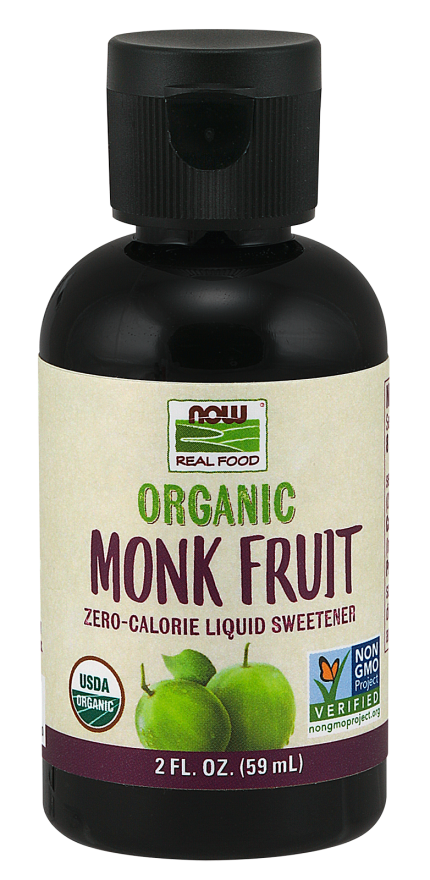 NOW Organic Monk Fruit Liquid Sweetener 59ml