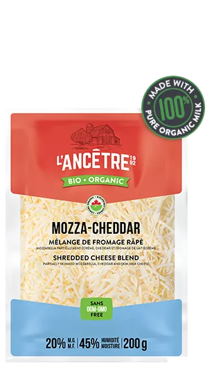 L'Ancetre Organic Shredded Cheddar Mozza Cheddar 200g