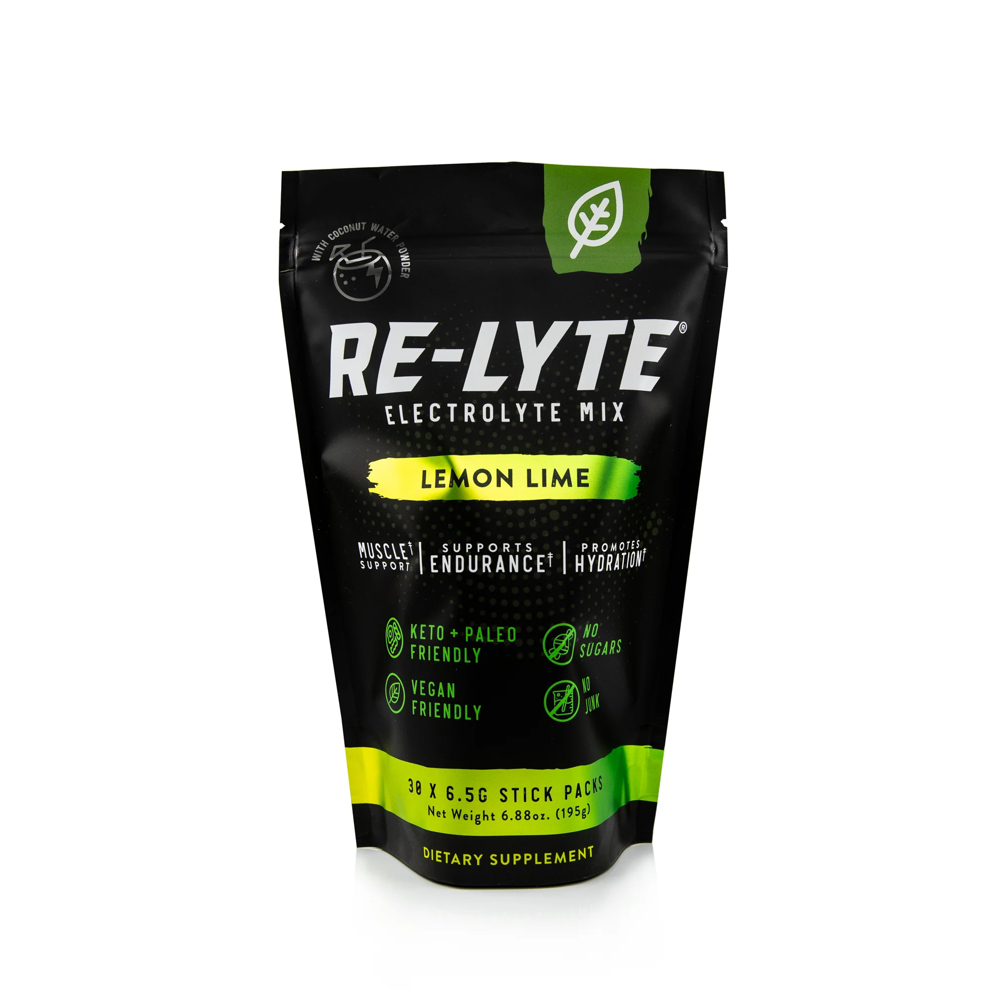 Redmond ReLyte Electrolyte Mix Lemon Lime Stick 6.5g 30pk – The Root Cellar  PEI