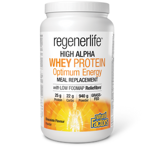 Natural Factors RegenerLife High Alpha Whey Protein Chocolate 940g