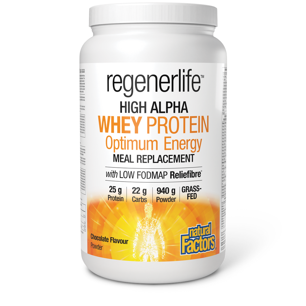 Natural Factors RegenerLife High Alpha Whey Protein Chocolate 940g