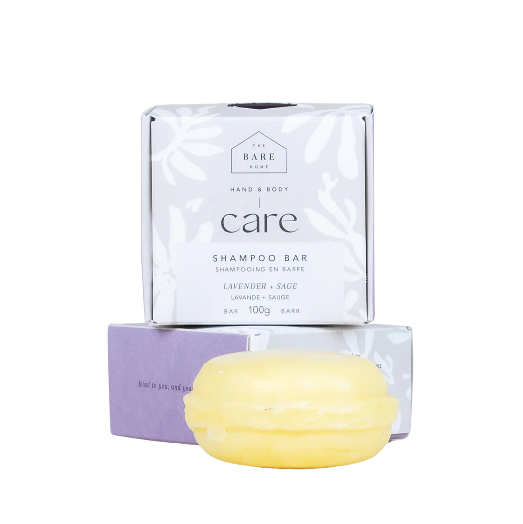 The Bare Home Shampoo Bar Lavender Sage 100g