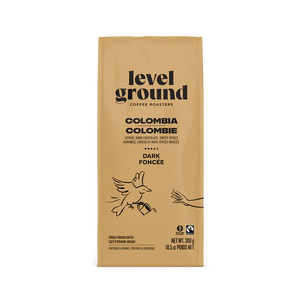 Level Ground Trading Colombia Organic Dark Roast Coffee Whole Bean 300g