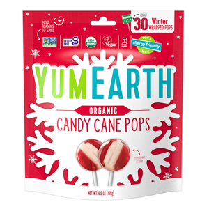 Yum Earth Candy Cane Pops 30 Count