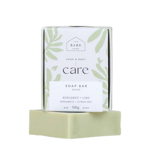 The Bare Home Hand And Body Bar Soap Bergamont Lime 100g