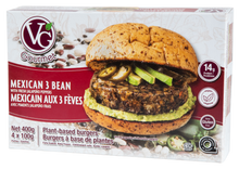 Load image into Gallery viewer, Vegan Gourmet Mexican 3 Bean Burger 4 Pack 400g
