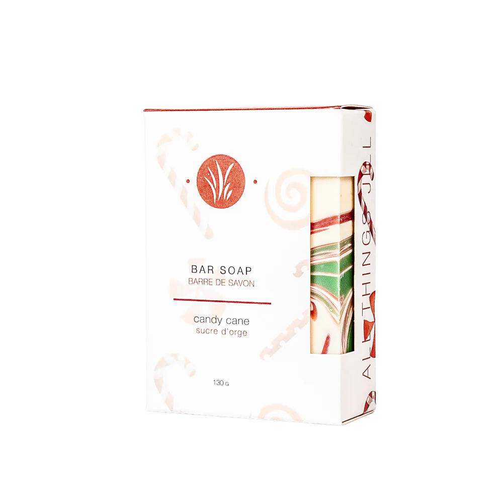 All Things Jill Candy Cane Bar Soap 130g