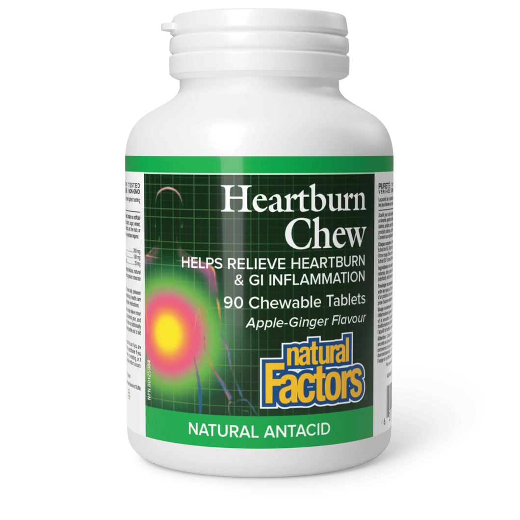 Natual Factors Heartburn Chew 90chew