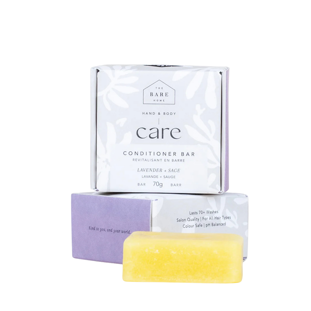 The Bare Home Conditioner Bar Lavender Sage 70g