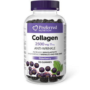 Preferred Nutrition Elderberry Bioactive Collagen 2500mg Gummies 110 Gummies