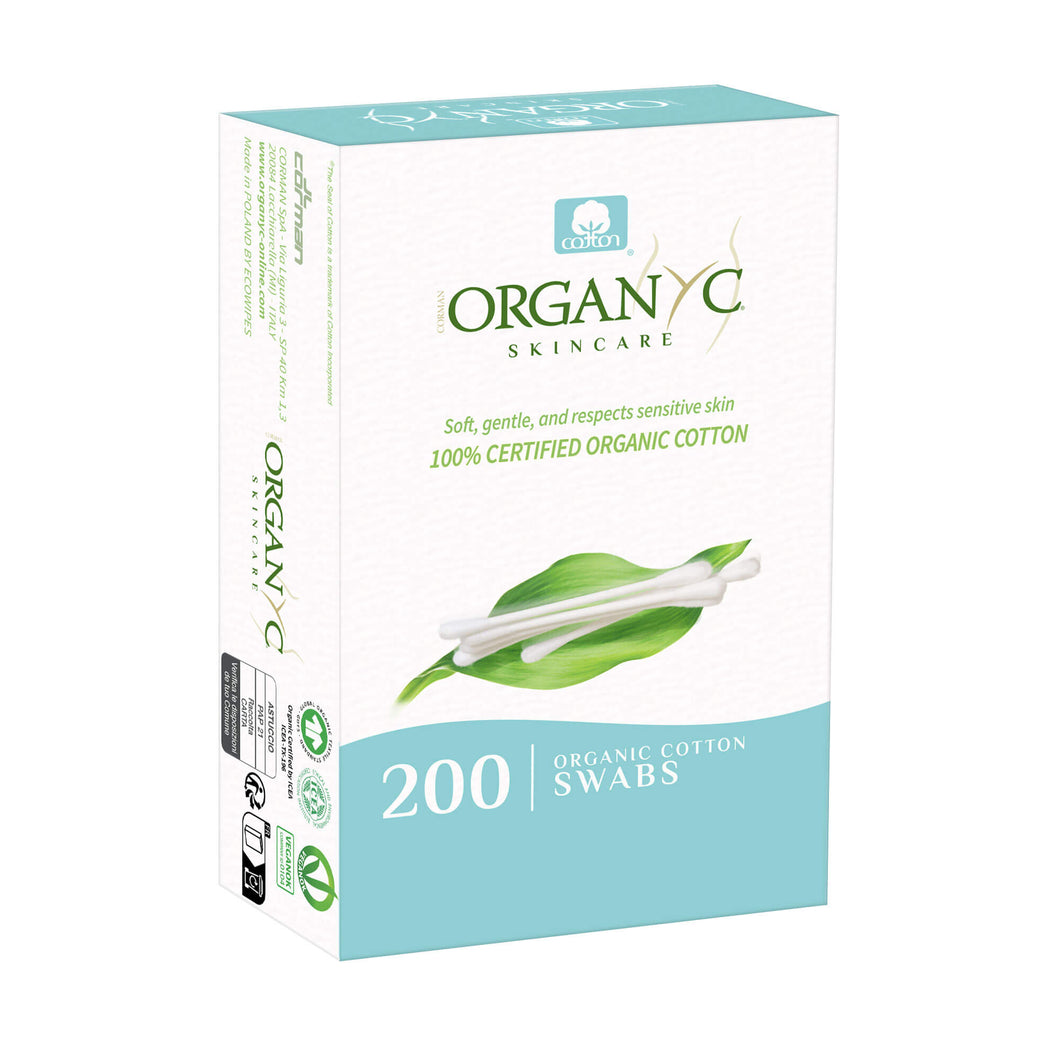 Organyc Organic Beauty Cotton Swabs 200pk