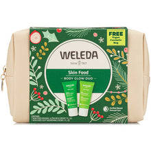 Load image into Gallery viewer, Weleda Let it Glow Skin Food Duo Giftset FREE Cosmetic Bag
