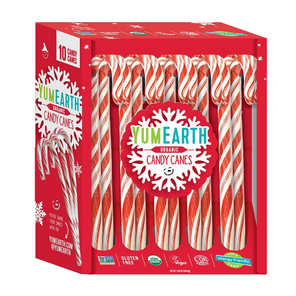 Yum Earth Organic Candy Canes 10 Pack