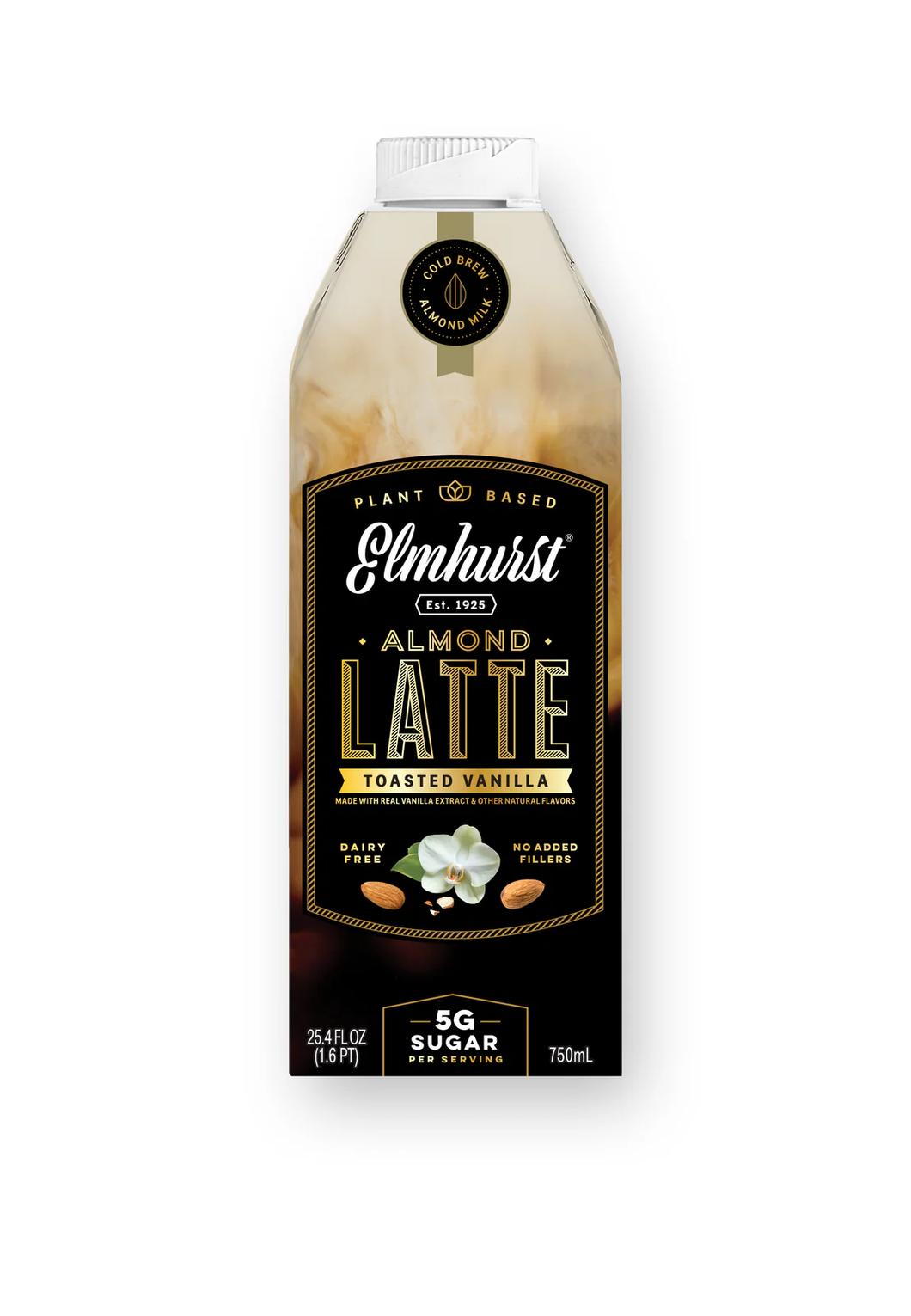 Elmhurst Milked Toasted Almond Vanilla Latte 750ml