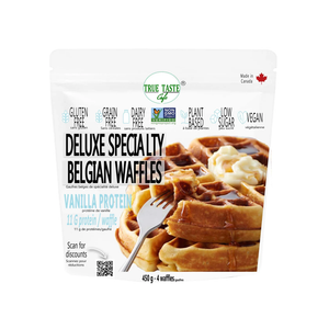 True Taste Cafe Vanilla Protein Belgian Waffles 450g