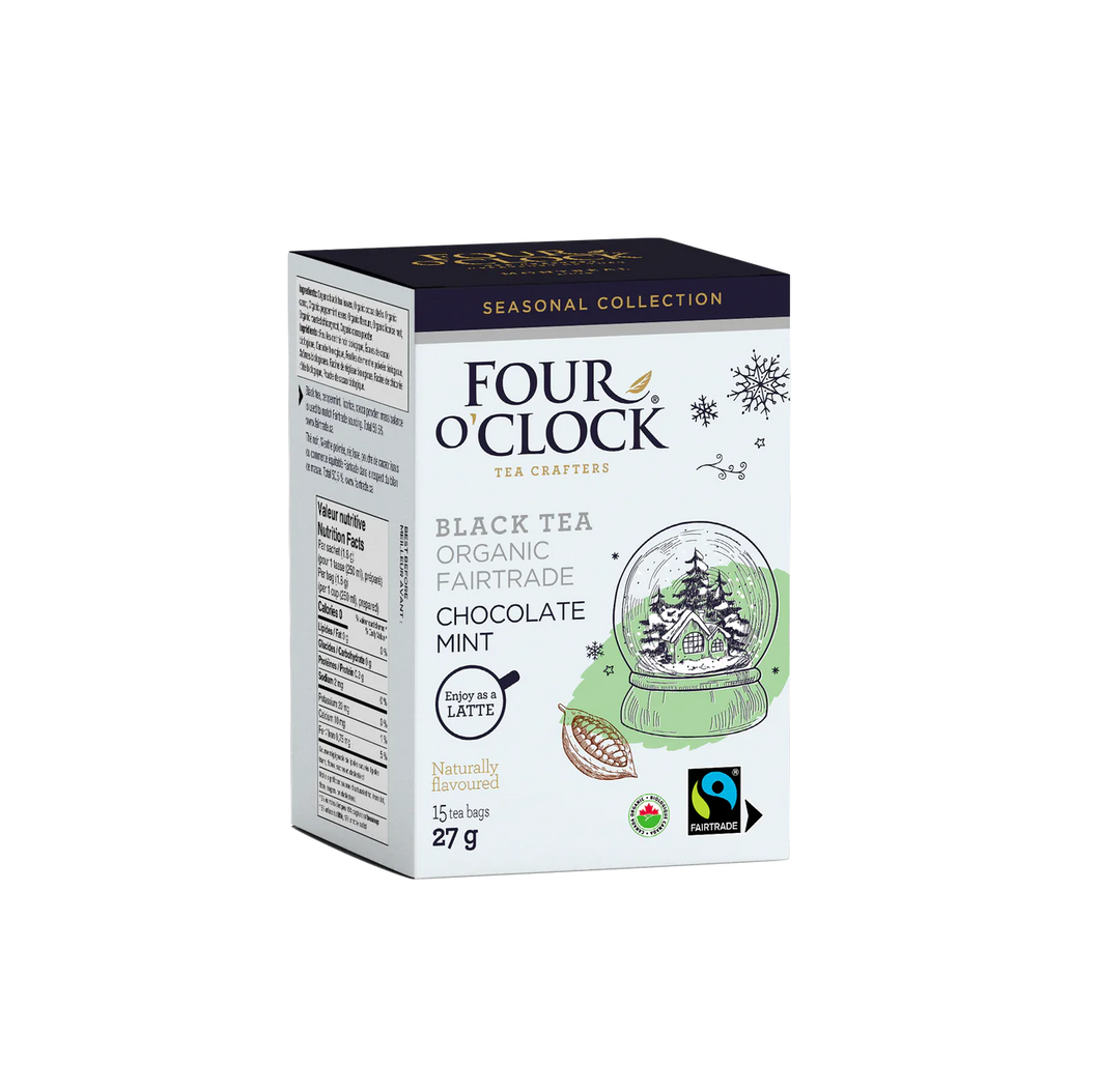 Four O'Clock Organic Chocolate Mint Black Tea 15 Bags