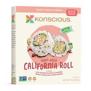 Koncious Plant Based California Roll Sushi Frozen 210g