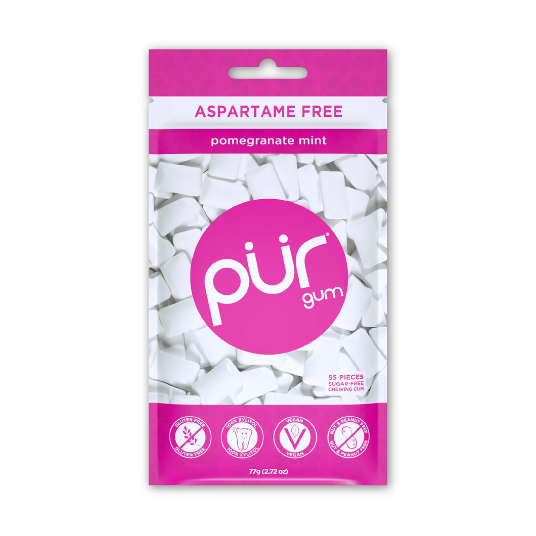 Pur Pomegranate Mint Gum 55 Pieces