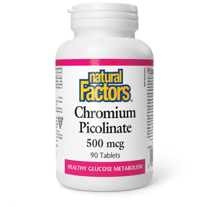 Natural Factors Chromium Picolinate 500mcg 90tab