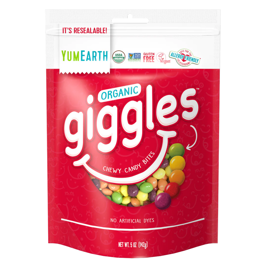 YumEarth Organic Giggles Chewy Candy Bites 142g