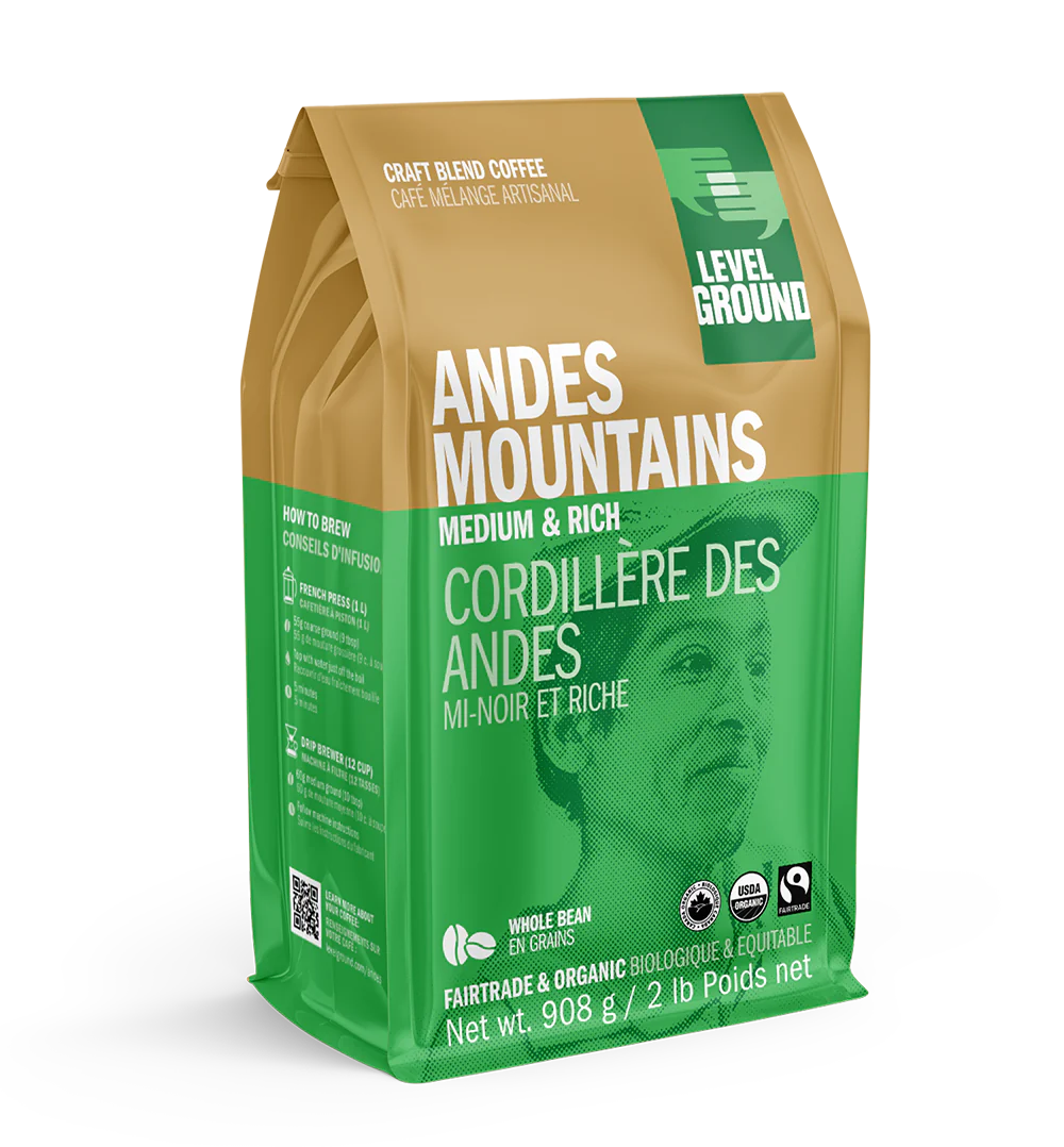 Level Ground Andes Organic Craft Blend Coffee 908g