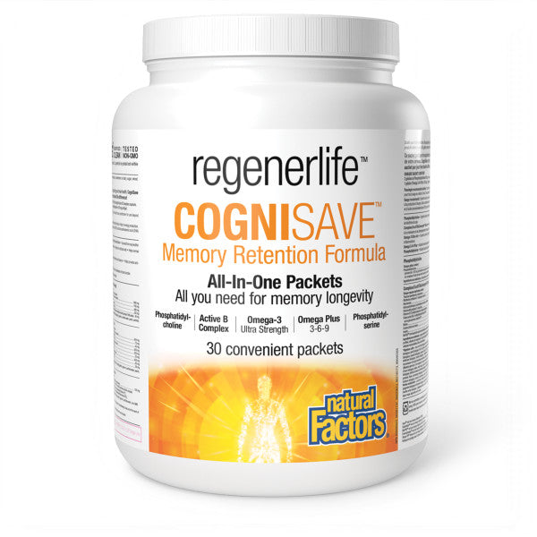 Natural Factors Regenerlife CogniSave 30 Cello Pack