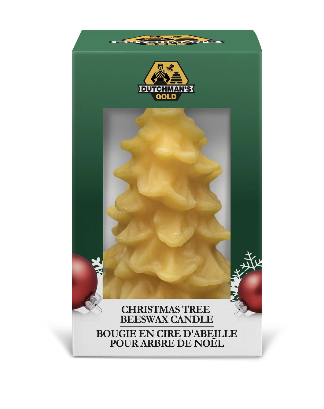 Dutchmans's Gold Christmas Tree Beeswax Candle 1kg