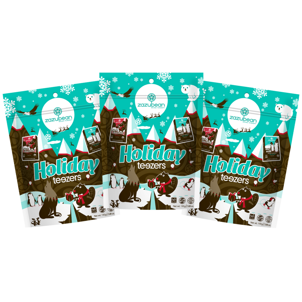 Zazubean Organic Holiday Chocolate Teezers 110g