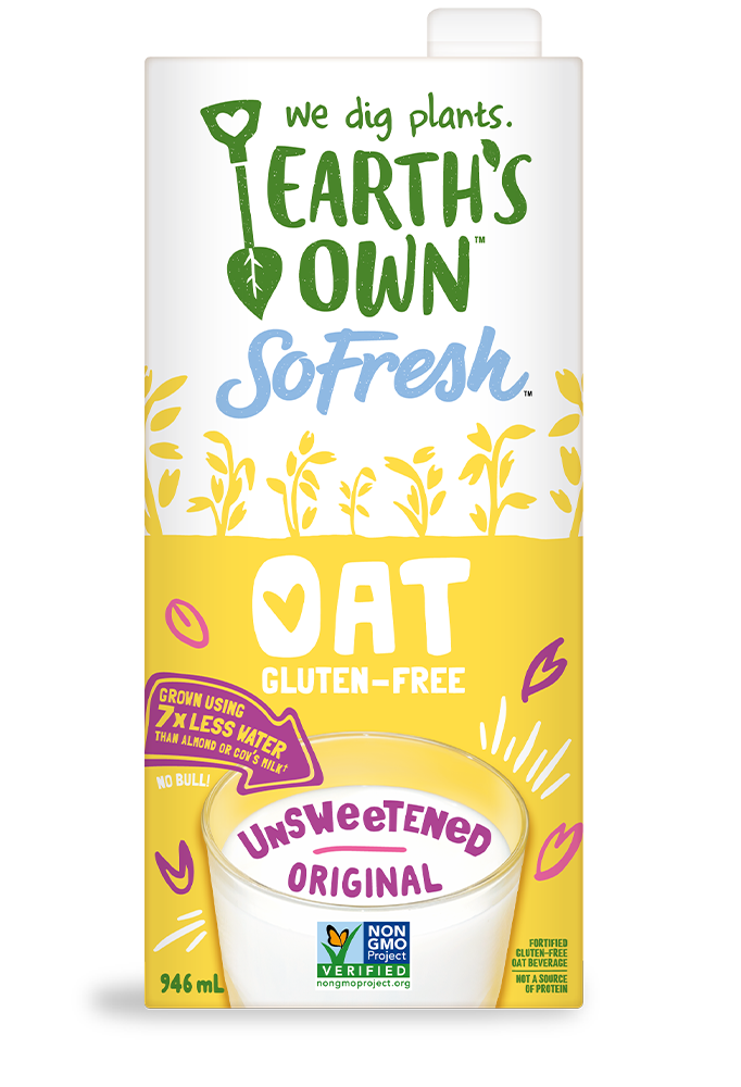 Earth's Own Unsweetened Original Oat Milk Beverage 946ml