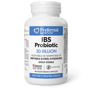 Preferred Nutrition IBS Probiotic 30 Billion 45vcaps