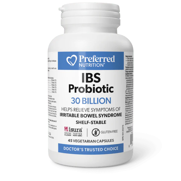 Preferred Nutrition IBS Probiotic 30 Billion 45vcaps