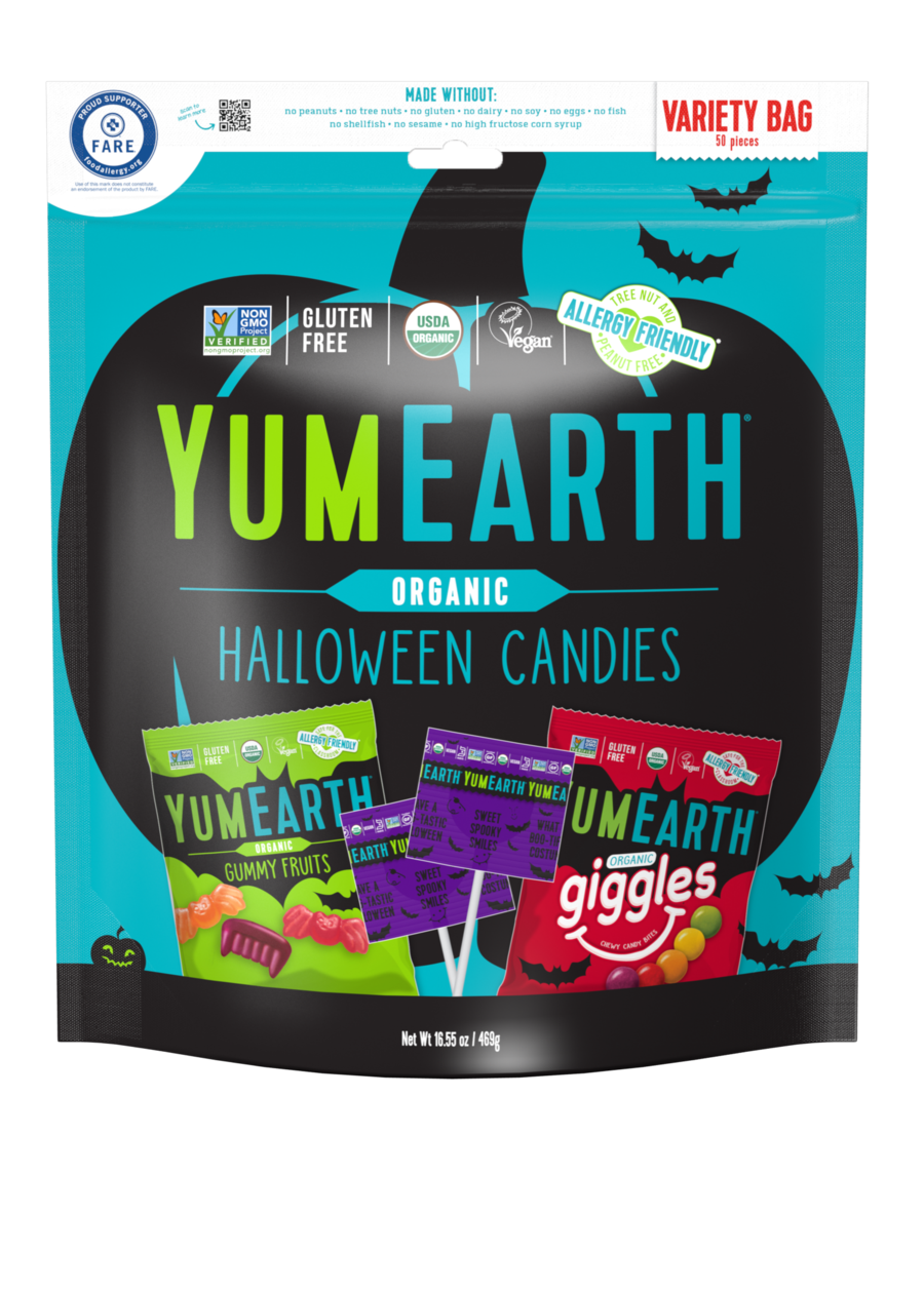 YumEarth Org Halloween Trick-Or-Treat Variety Pack 50 Count