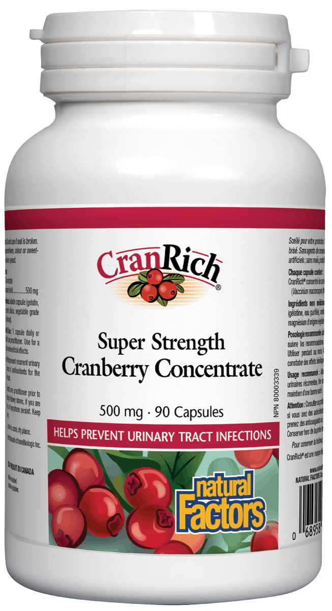 Natural Factors CranRich 500mg 90 Capsules