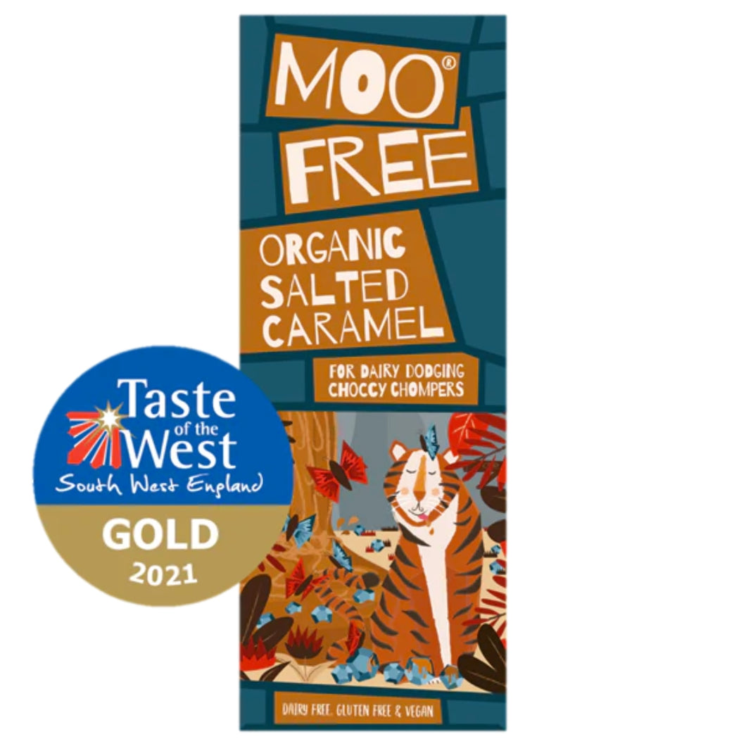 Moo Free Dairy Free Salted Caramel Bar 80g