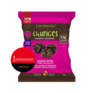 Theobroma 60% Dark Chocolate Raspberry Chunkies 37g