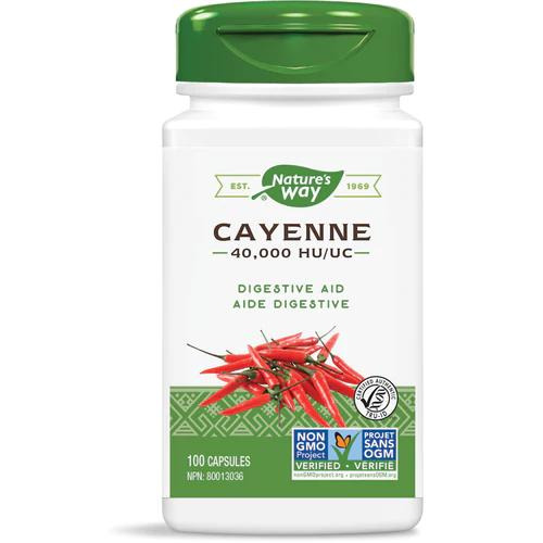 Nature's Way Cayenne Pepper 40,000HU 100 Capsules