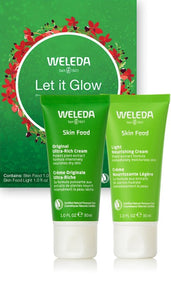 Weleda Let it Glow Skin Food Duo Giftset FREE Cosmetic Bag